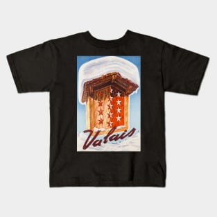 Valais, Switzerland, Ski Poster Kids T-Shirt